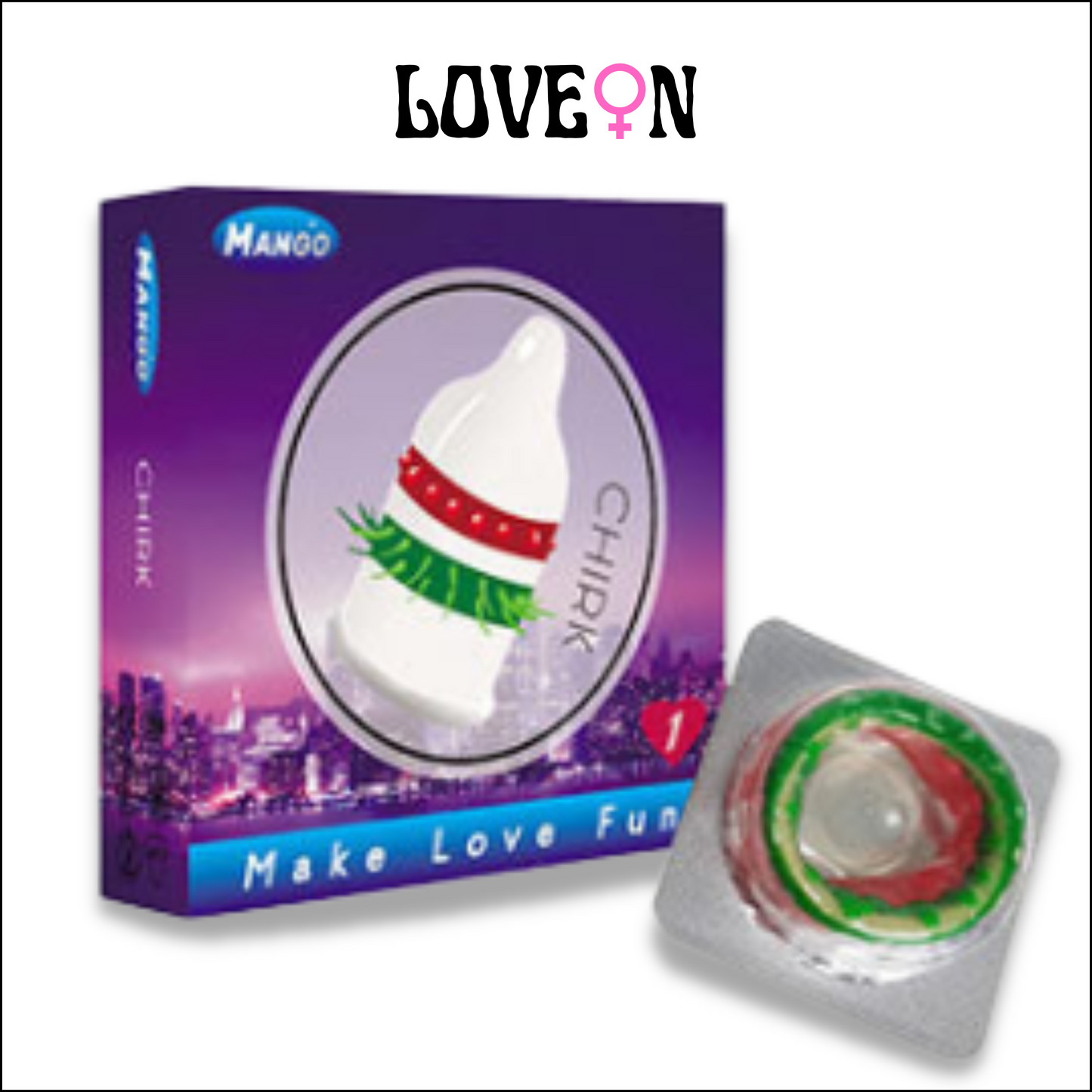 Mango Chirk Condoms with Spikes